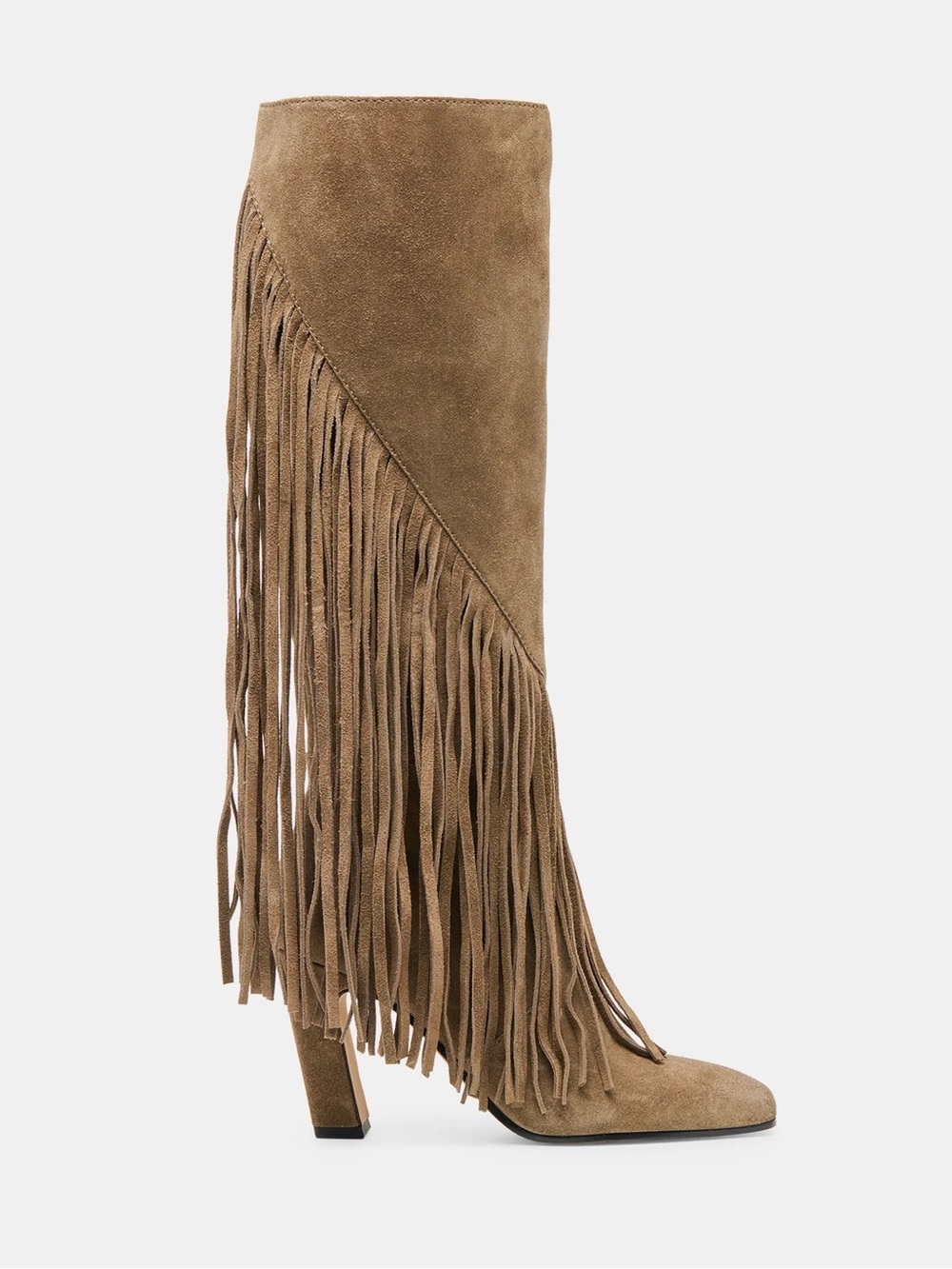 NEW Anthro Dolce Vita Giano Suede Fringe Boots Size 6.5